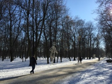 Parco Łazienki a gennaio 2017